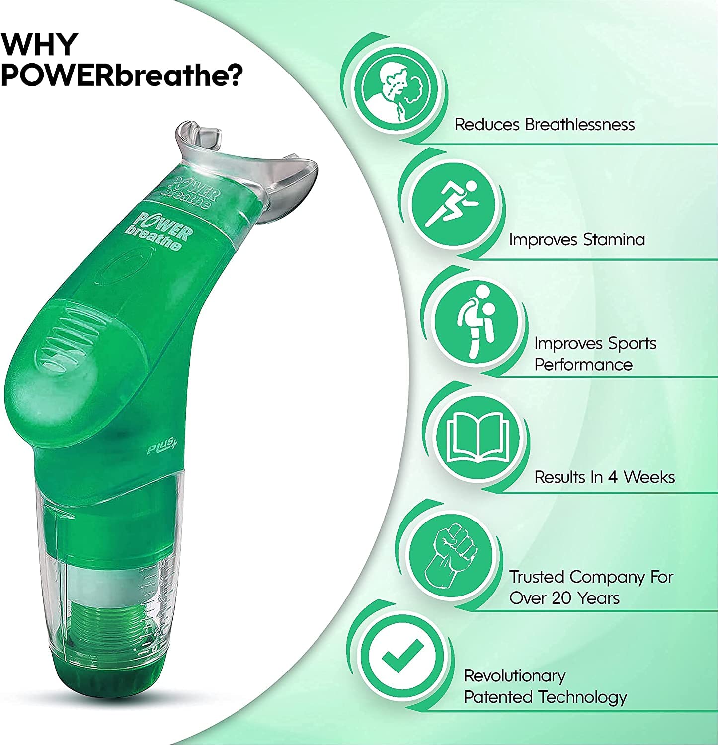 Amazon.co.jp: パワーブリーズ POWERbreathe PLUS 呼吸筋トレーニング