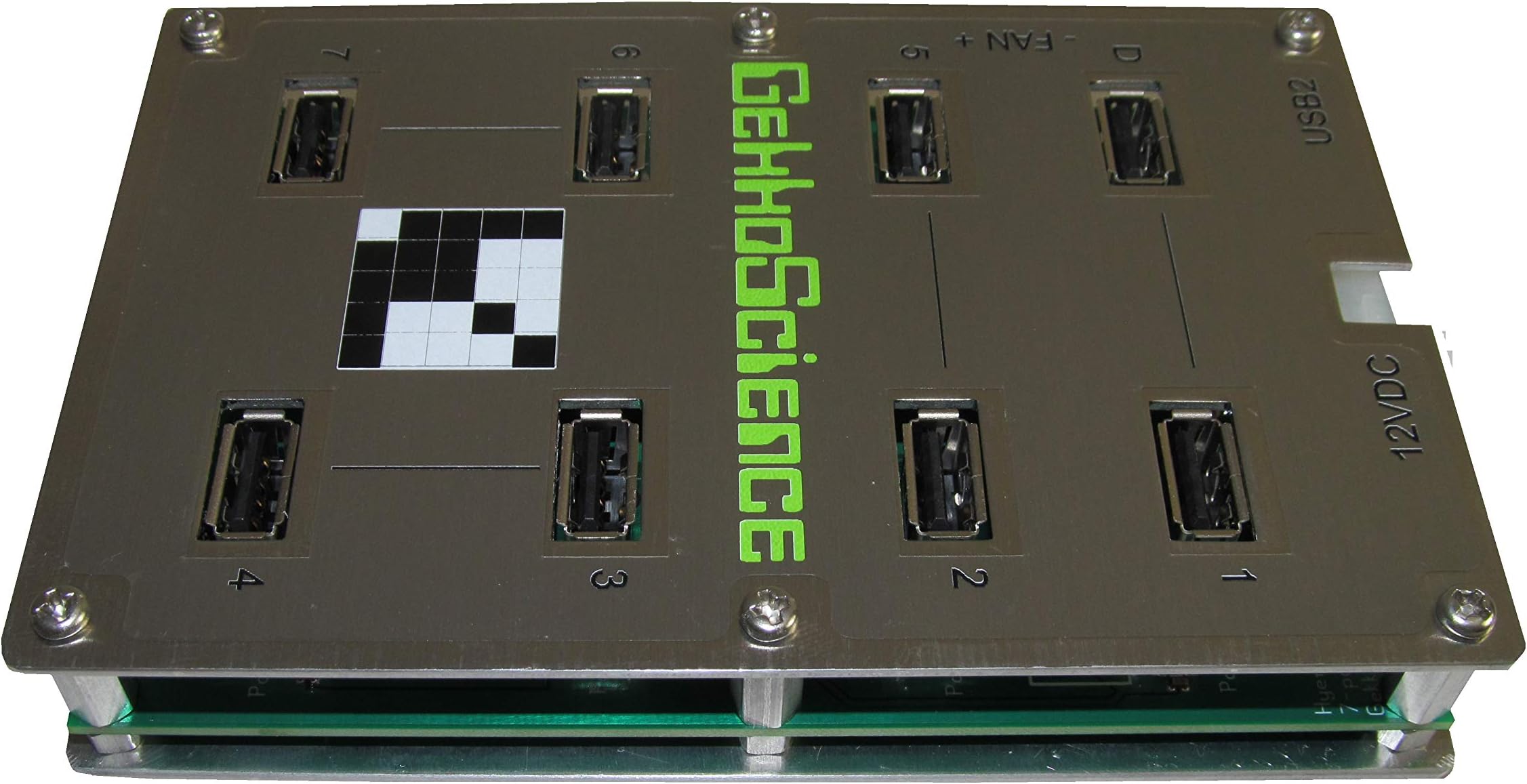 USB Hub 8 Port USB Hub 100 Watts, 5V, 3A Power per Port, Industrial High Power Hub Built for USB Bitcoin / Crypto Miners