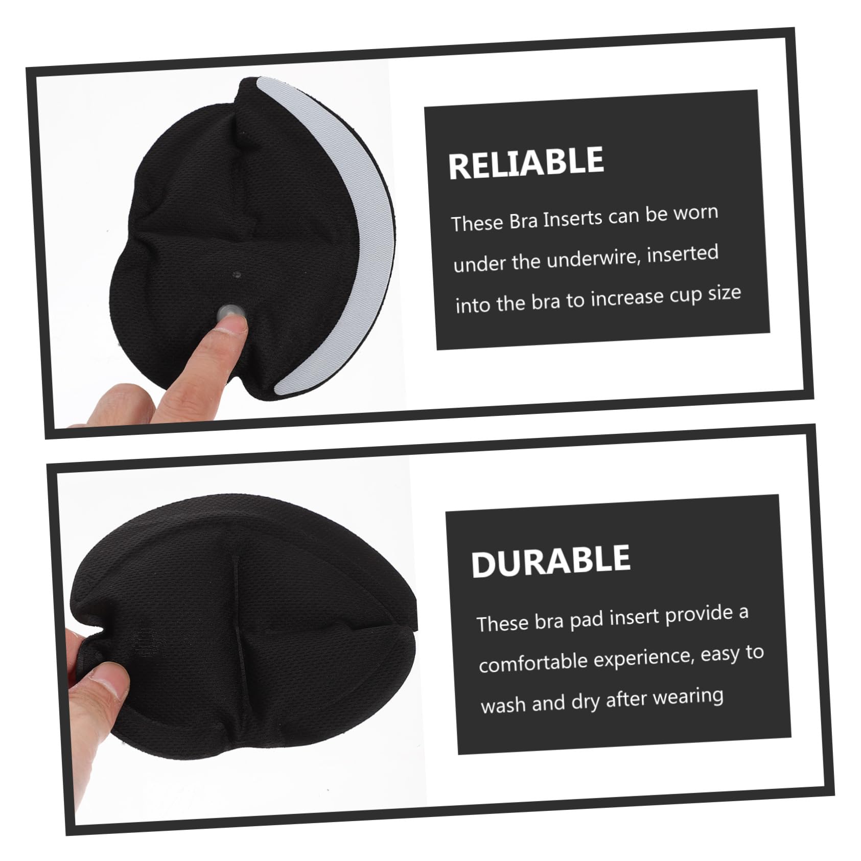 VALICLUD Inserciones de sujetador insertos de sujetador push up copas para realzar los senos sujetadores sin tirantes strapless bra sujetadores deportivos almohadillas de sujetador