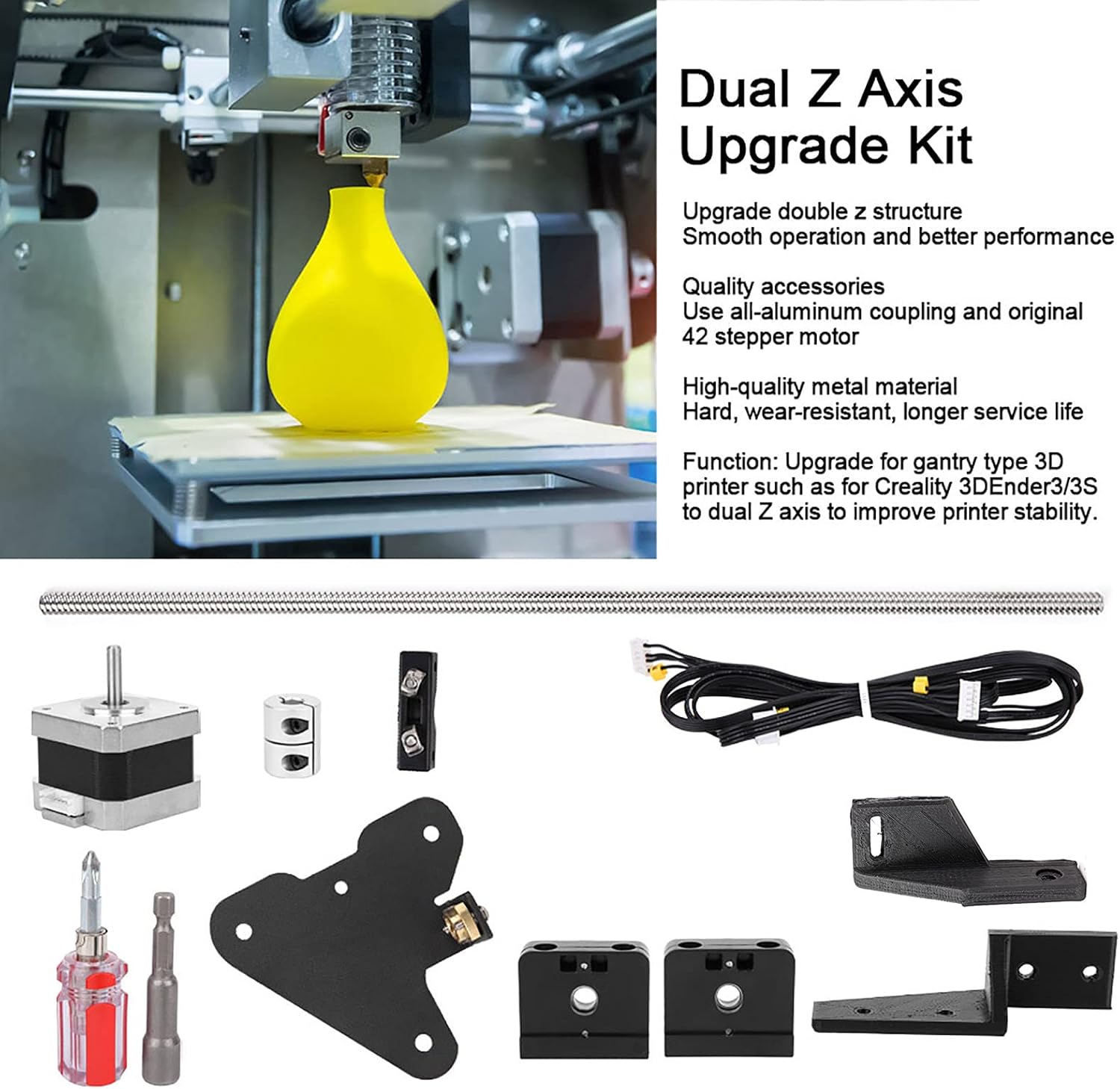 Review Agatige Ender 3 Dual Zaxis Upgrade Kit, 3D Printer Parts Screw