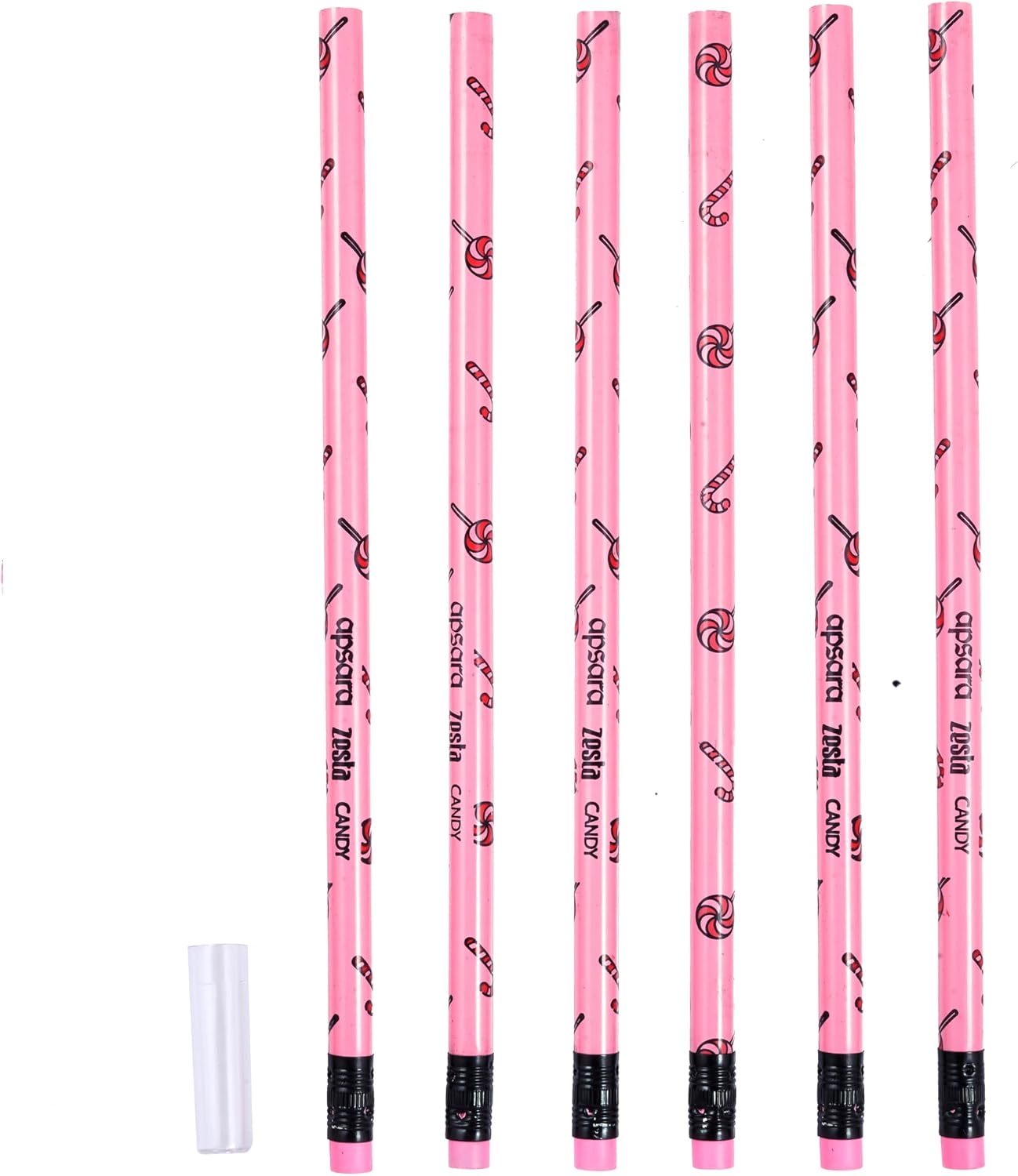 Apsara Zesta Scented 6 Pencils Pack(Topical Orange, Candy, PepperMint) (15 Boxes)