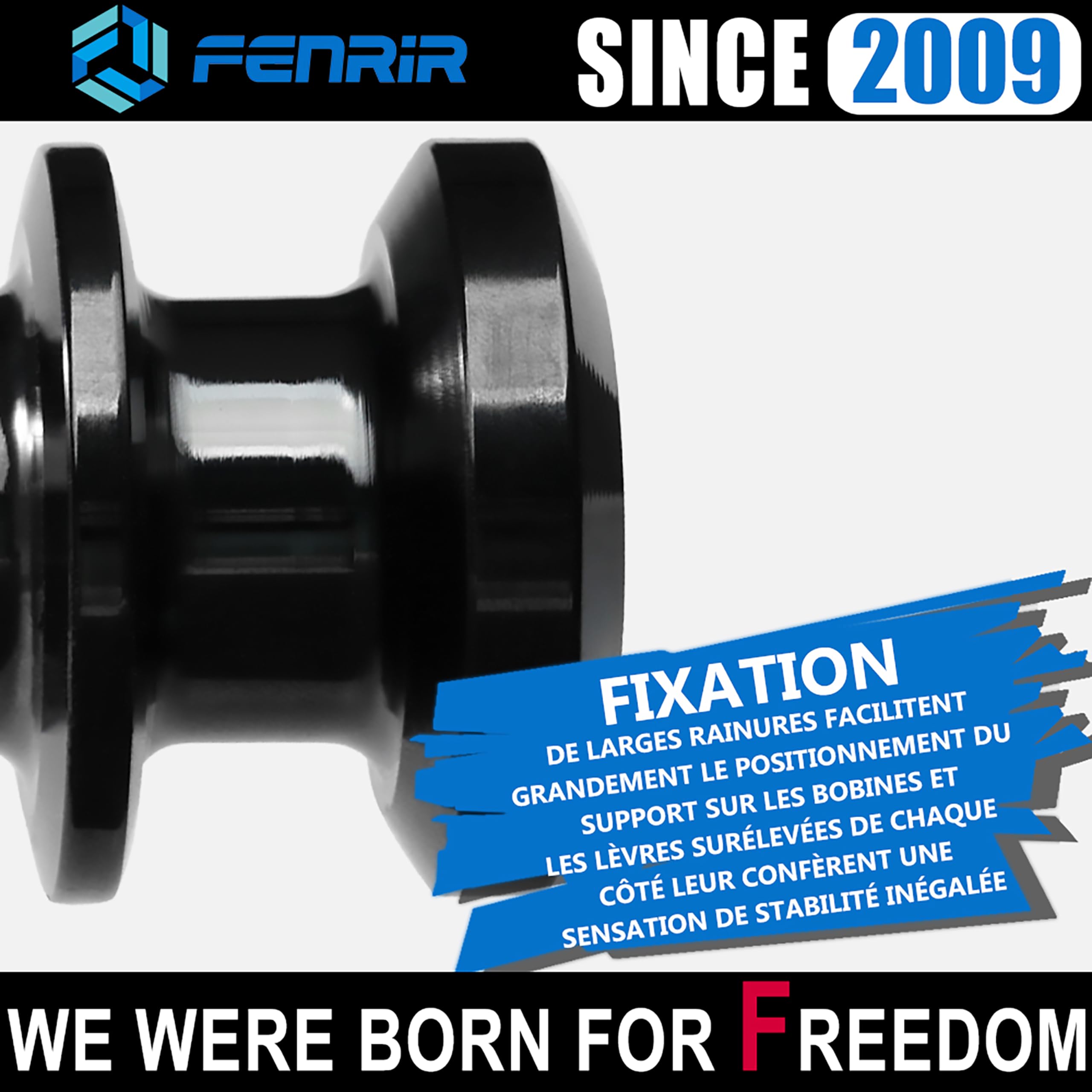 FENRIR Diabolo Moto Diabolos De Béquille Bobines pour Bras Oscillant M8 ZH2 Z900 Z650 ZX10R ZX6R ZX4R Ninja CBR1000RR-R/RR CBR600RR S1000RR S1000R GSXS1000 GSXR1000 GSXS750 GSX8S Vstrom Street Triple