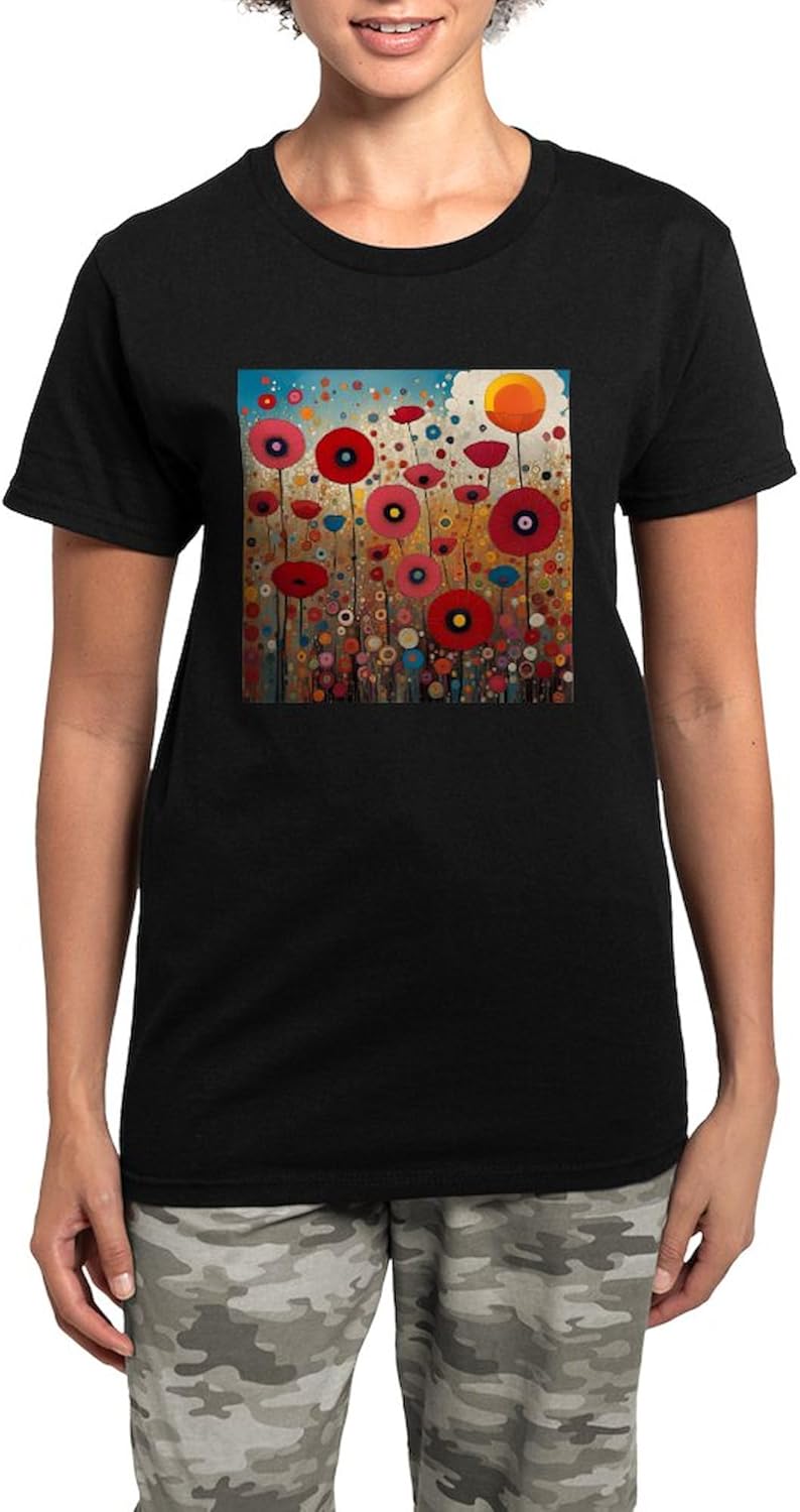 CafePress Tall Poppies Pajamas Womens Novelty PJ Sleepwear