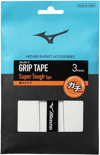 MIZUNO(ミズノ) テニス/ソフトテニス グリップテープ ガチグリップ 耐久タイプ 3本入り ユニセックス 摩耗に強い 安定したグリップ感が長く続く 耐久重視モデル 63JYA605 - 1