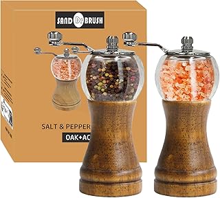 Pepper Grinder Set Classical Hand Shake Wood Manual Pepper Mill