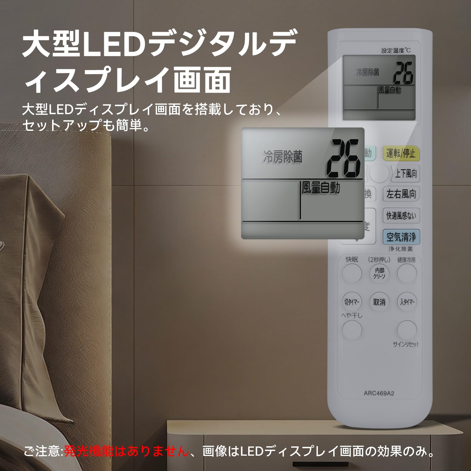 Amazon.co.jp: エアコンリモコン ARC469A2 for ダイキン ワイヤレス