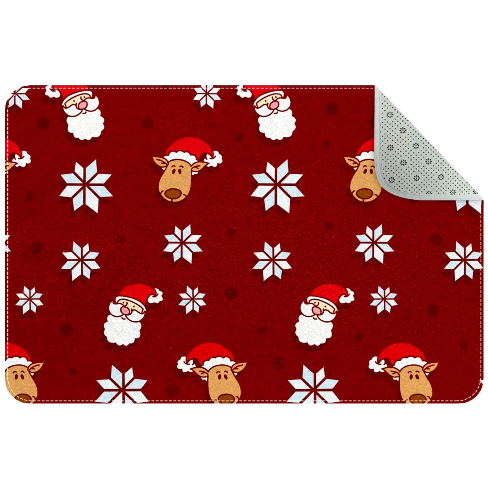 Tapis de porte de Noël antidérapant et ultra durable pour intérieur et entrée