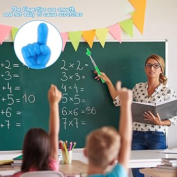 DSLSQD 5 Pieces Teacher Pointer Stick, Retractable Finger Pointer Stick Teacher Pointer For Classroom Finger Reading Tool Teacher Must Have Hand Touch Stick For Teacher Classroom Accessories