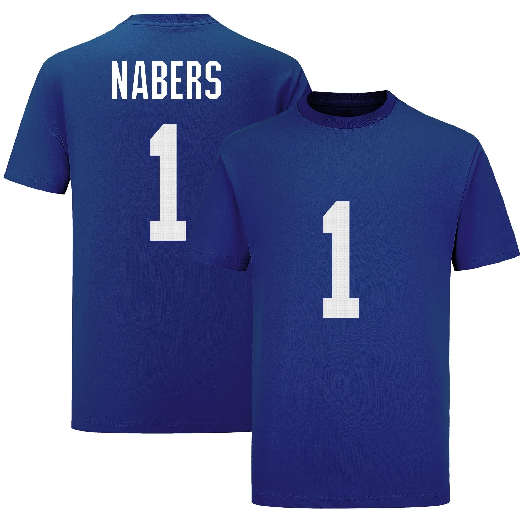 Custom Football T-Shirt No Brand/Logos 100% Cotton for Mens/Womens/Kid