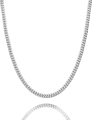 925 Sterling Silver Cuban Chain Lobster Clasp 5mm Silver Cuban Curb Link Chain Necklace for Women Men Diamond Cut 16-30 Inches22