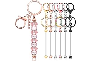 DIY Beaded Keychain Bars 6-Piece Set