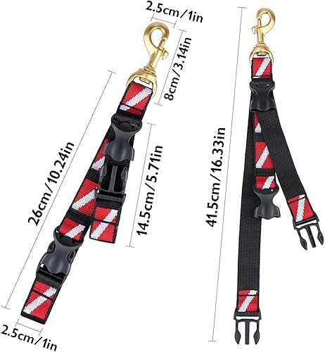 Miniatura 6 de Scuba BC - Soporte para aleta y clip para máscara, aletas de buceo y protector de máscara con correa de liberación rápida y banda de bandera de