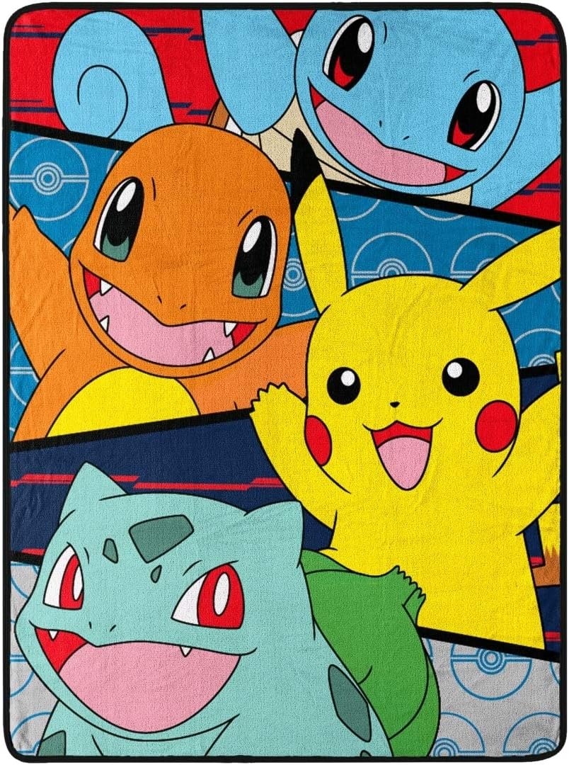 Franco Manufacturing Pokemon 46" X 60" Plush Throw