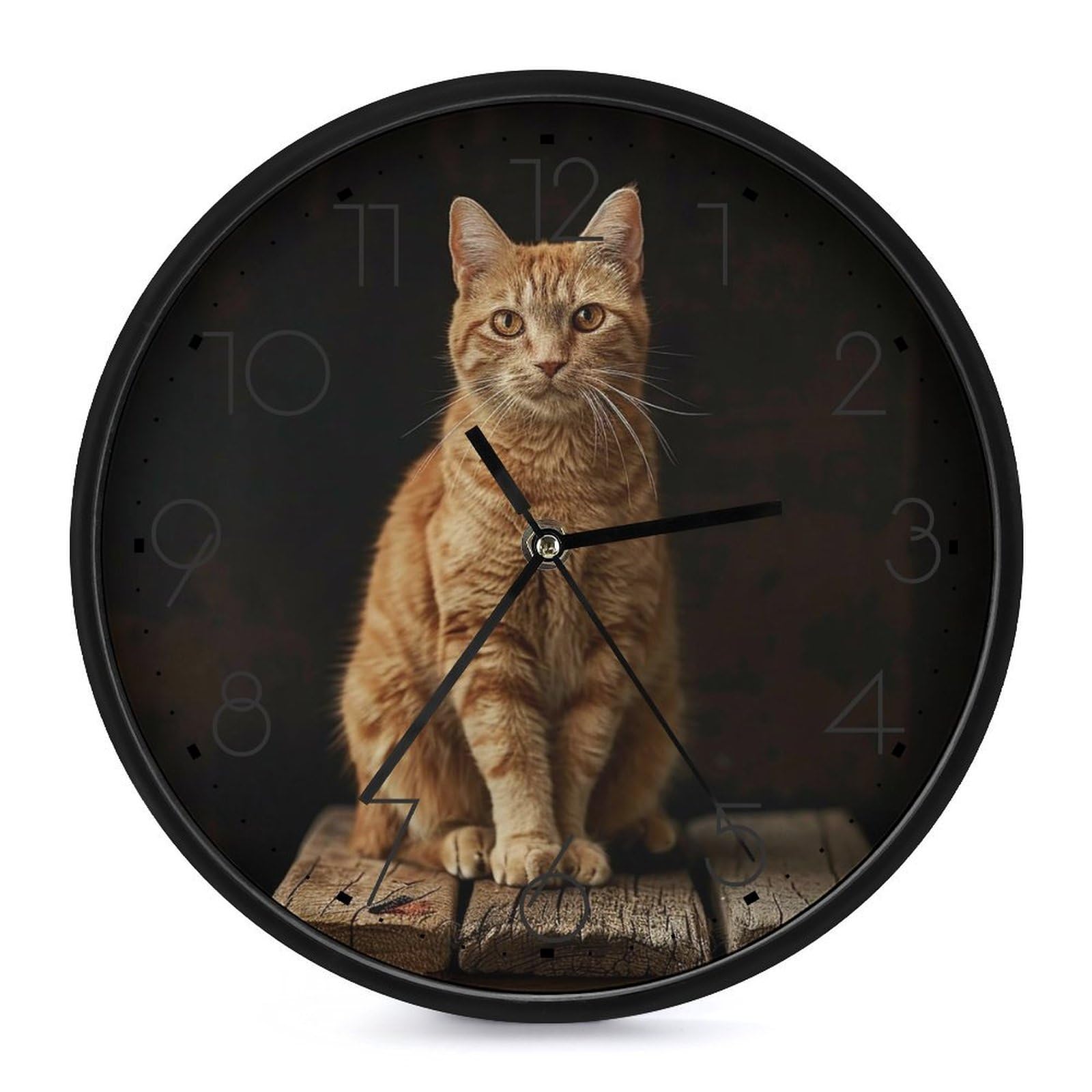 XOPEKVLAWM Wall Clock 10 Inch Non-Ticking Silent Modern Simple Style Round Decor Clocks Sit on The Board Clock Decorative Battery Operated Wall Clocks for Home Office Living Room Bedroom Kitchen