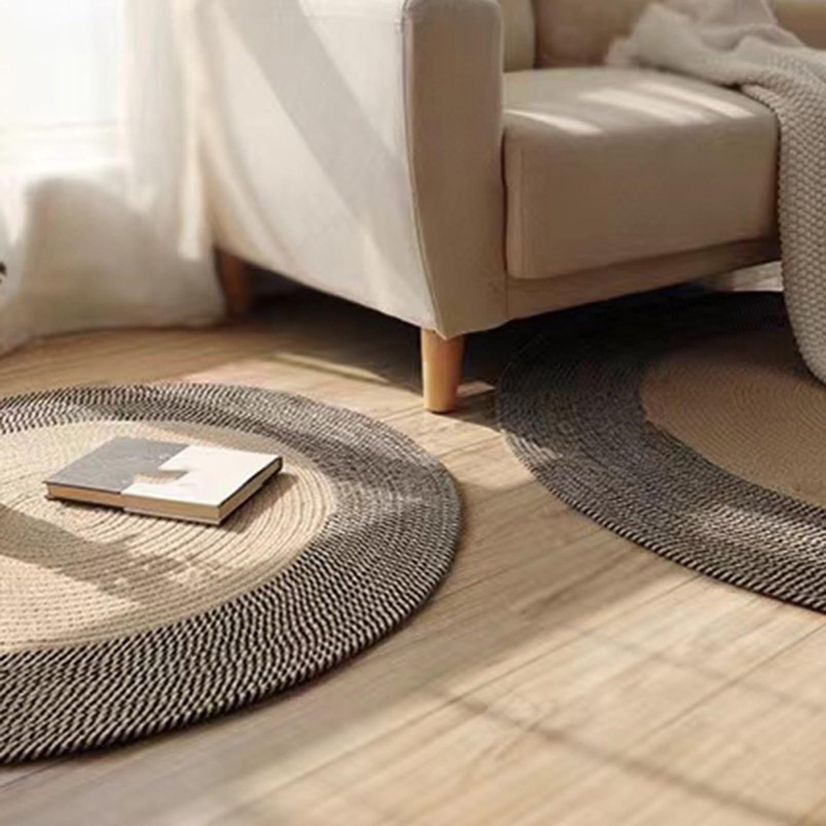 ブラウン フリンジ付きラグ 135cm x 190cm Amazon｜[YXSNG] フリンジ付きラグ 丸 カーペット 丸型 洗える