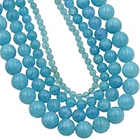 Vista 30 de AD Beads Cuentas sueltas redondas de piedras preciosas naturales de 381 mm para pulseras, collares, aretes, manualidades de joyería DIY