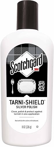 Scotchgard Tarni-Shield - Esmalte de plata limpiar pulir y proteger contra el deslustre en una sola aplicación 8 onzas