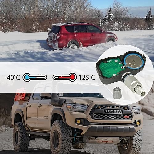 Miniatura 3 de Sensor TPMS de repuesto para sistema de monitoreo de presión de neumáticos 315MHz compatible con Toyota 4Runner Camry Corolla Highlander FJ Cruiser