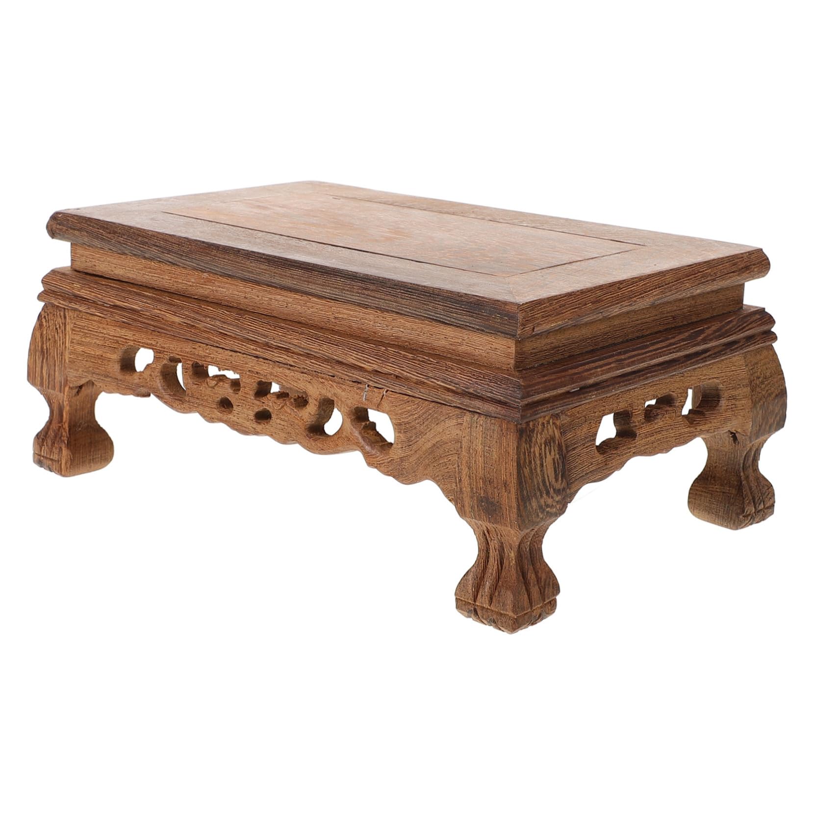 Amosfun 3piezas Soporte De Madera Para Base Estable Para Soporte Decorativo De Madera Para Jardín y Riser De Bonsái y
