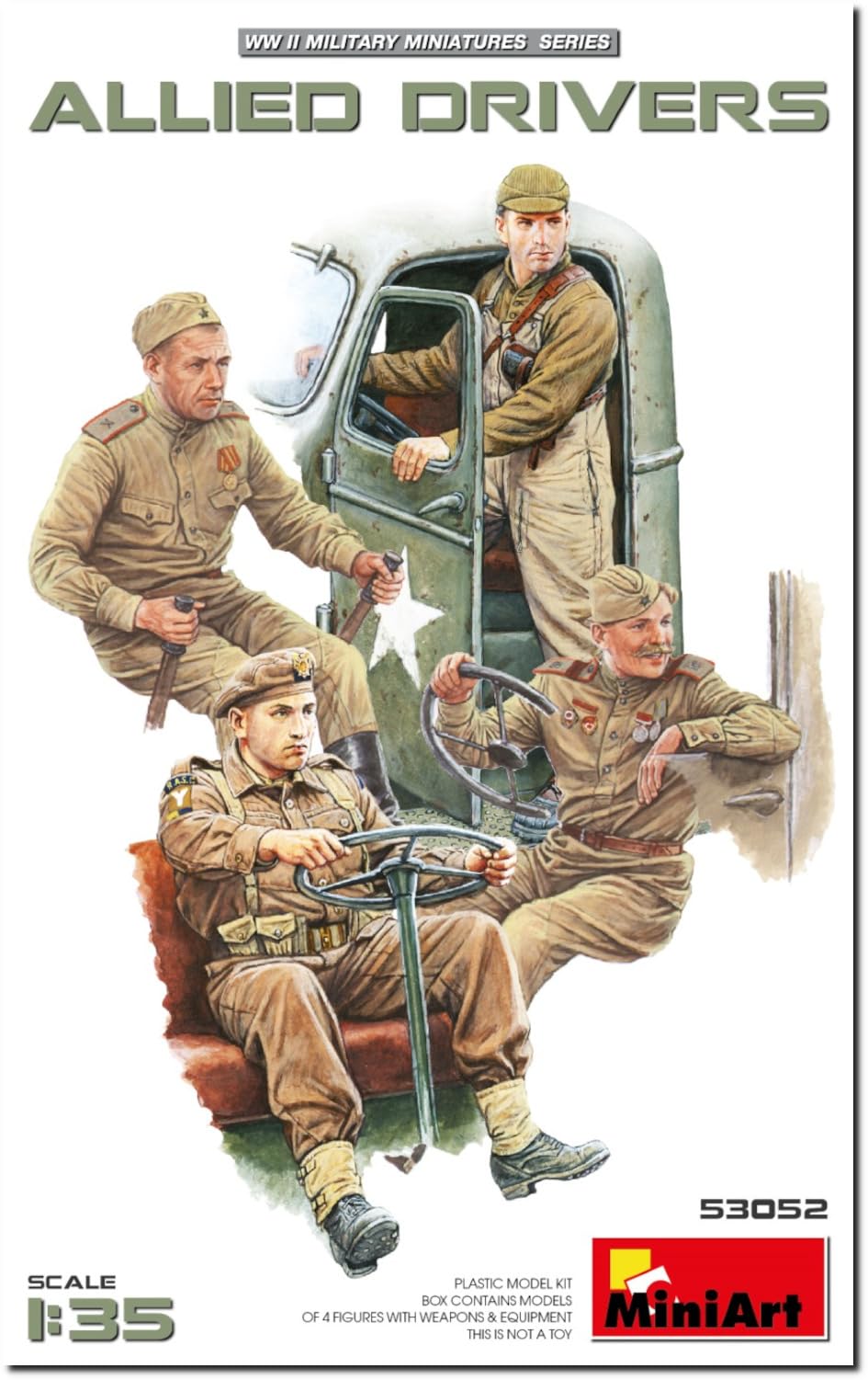 Amazon | ミニアート 1/35 連合軍ドライバー フィギュア4体入