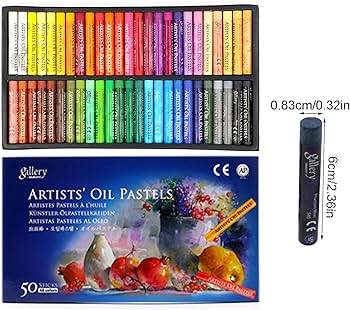 Amazon.co.jp: オイルクレヨンパステル、25/50カラフルなワックス