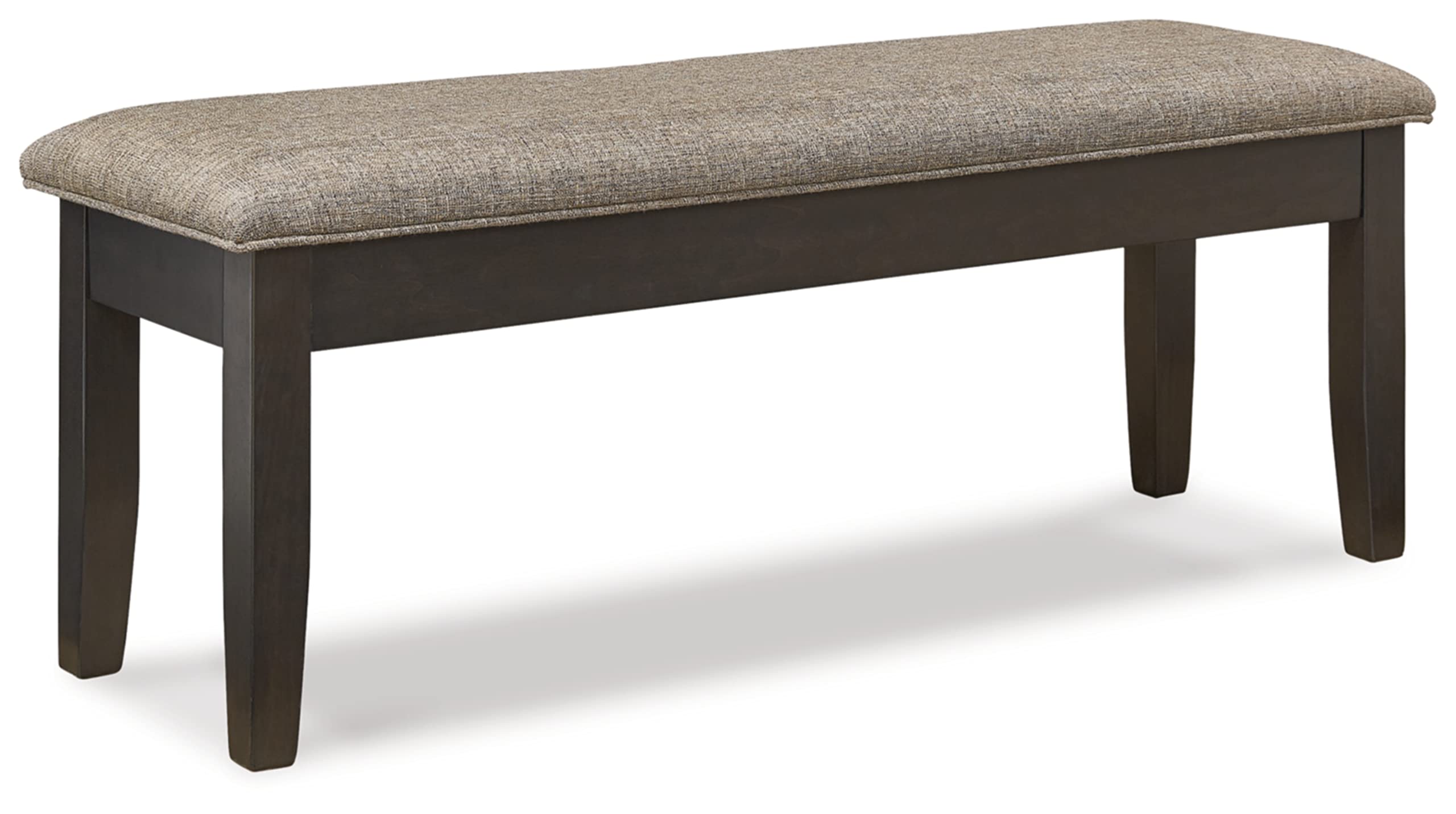 Signature Design by Ashley Ambenrock 48" Dining Upholstered Storage Bench, 49"W x 16"D x 19"H, Light Brown & Dark Brown