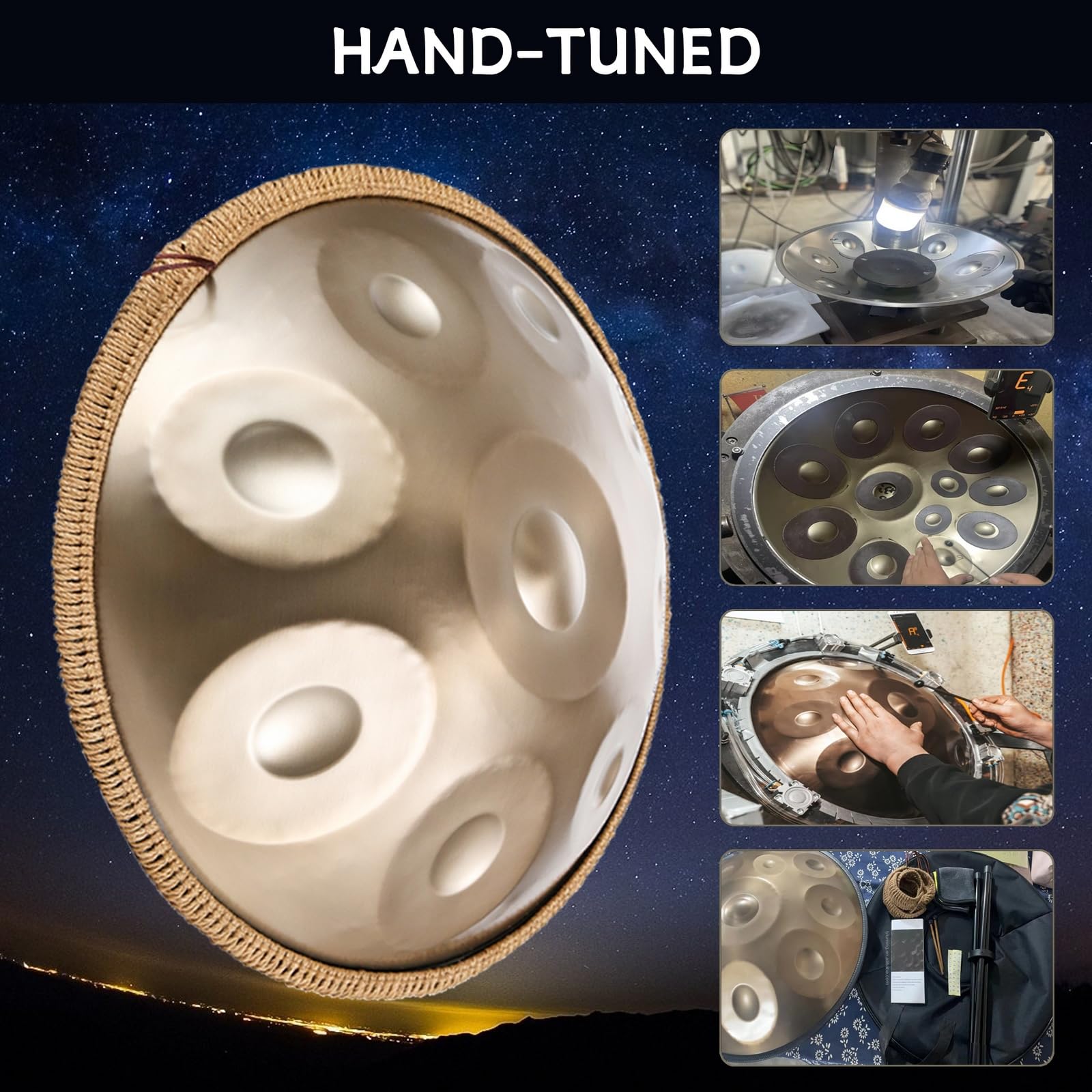 Amazon | ハンドパン 9音/10音/12音 楽器 KoKoty Handpan Drum ニ短調