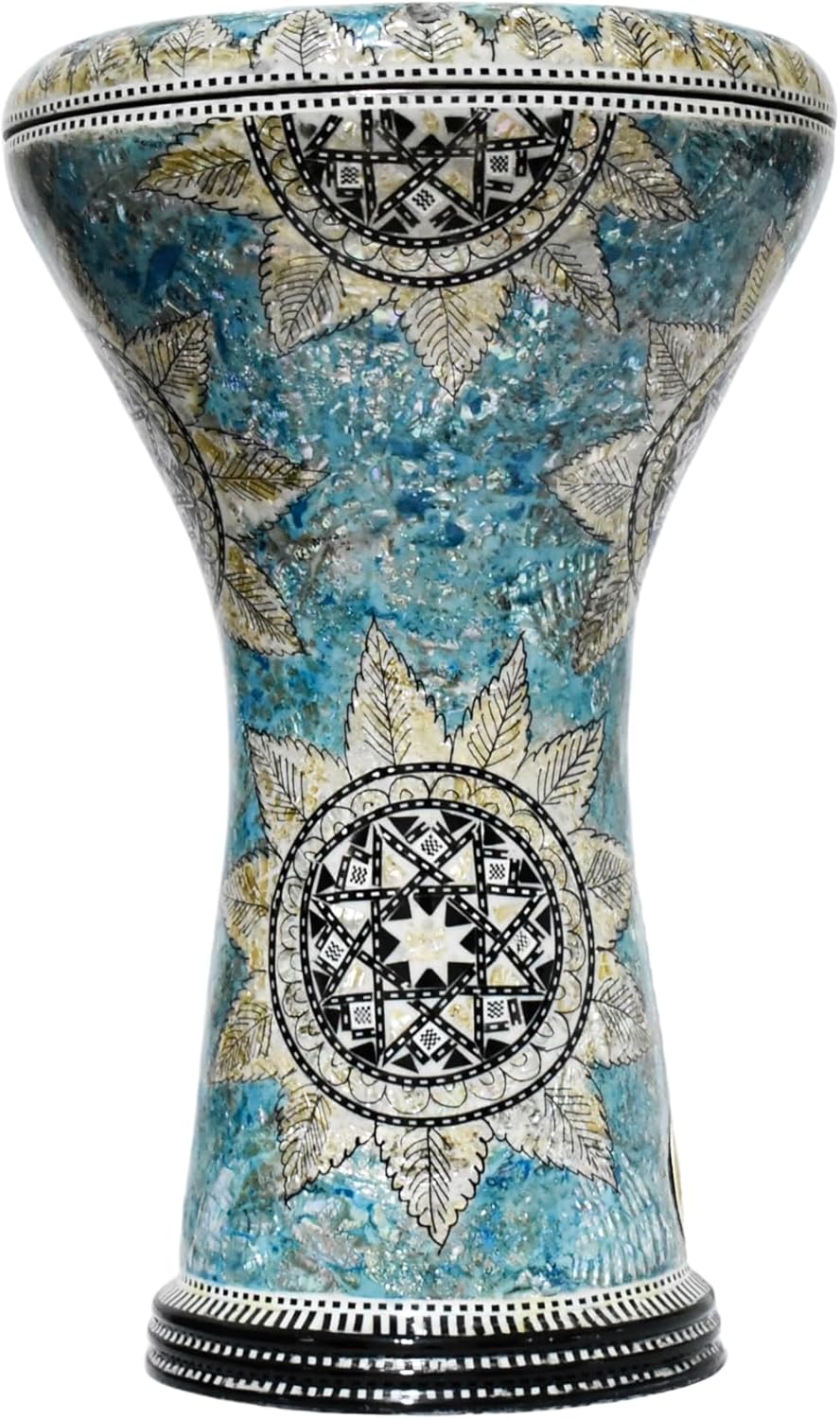 Darbuka doumbek drum tabla 17/17.5 inch inlaid mother of pearl with free bag (Sea Star)