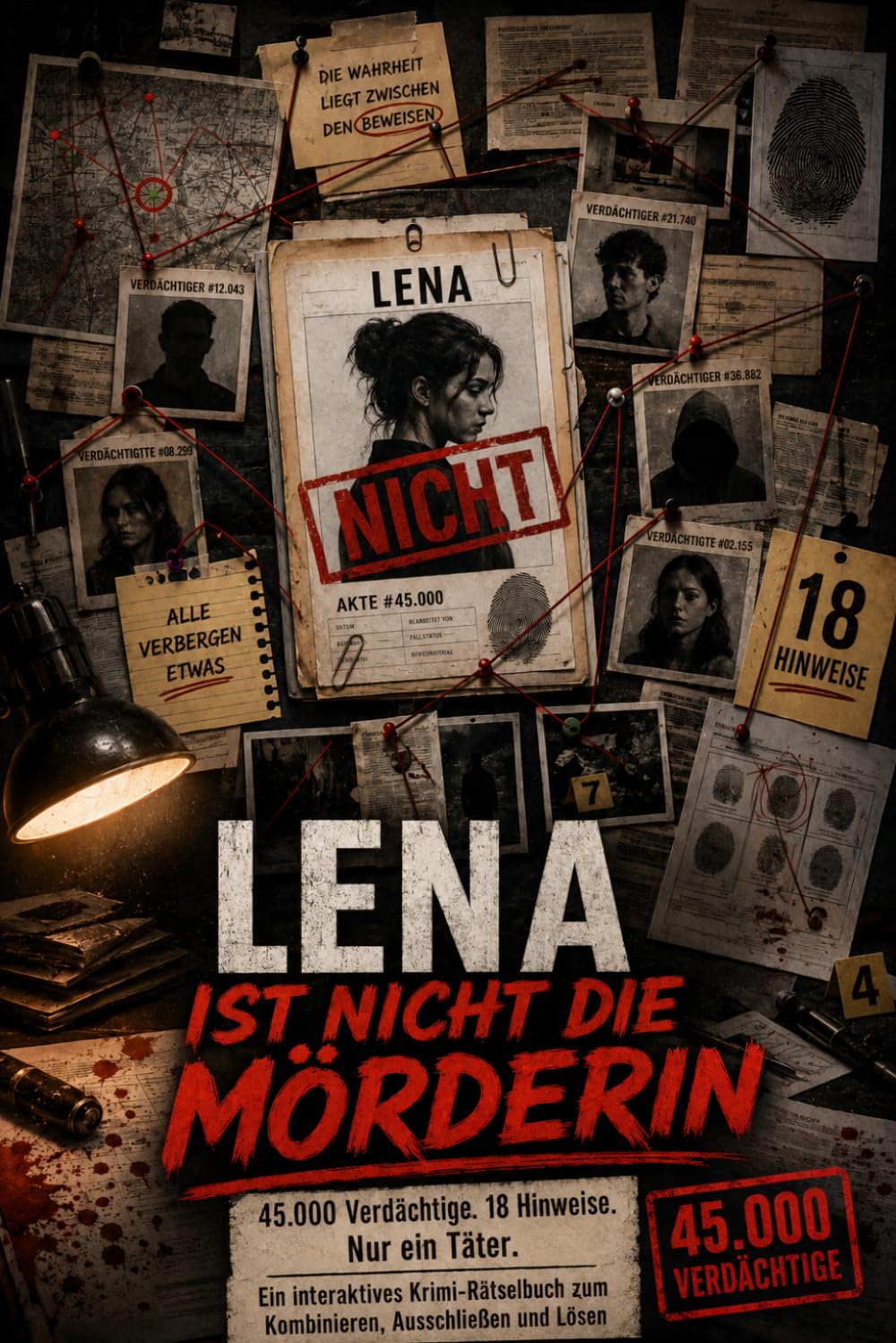 Lena ist nicht die Mörderin: 45.000 Verdächtige. 18 Hinweise. Nur ein Täter. Ein interaktives Krimi-Rätselbuch zum Kombinieren, Ausschließen und Lösen