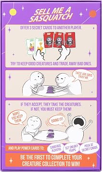 Exploding Kittens Sell Me a Sasquatch, 2-6 Players, Age 10+ Strategy Game