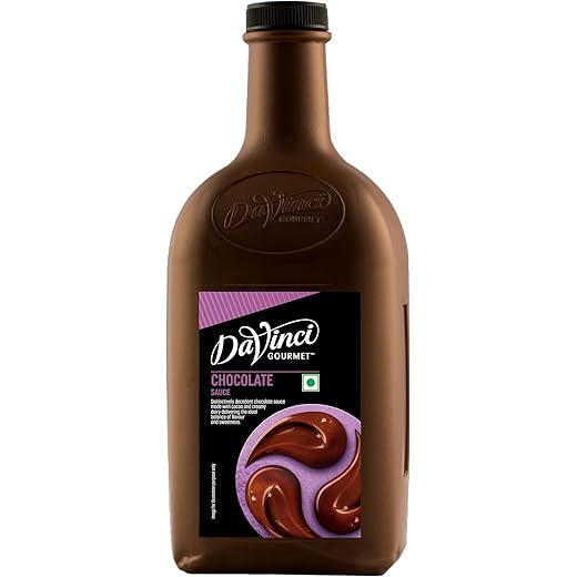 DaVinci Gourmet Chocolate Sauce | 2 Liter Bottle | Rich & Creamy Chocolate Topping for Desserts, Ice Cream, Coffee, Milkshakes & Baking | Bulk Size for Caf?, Restaurant & Home Us
