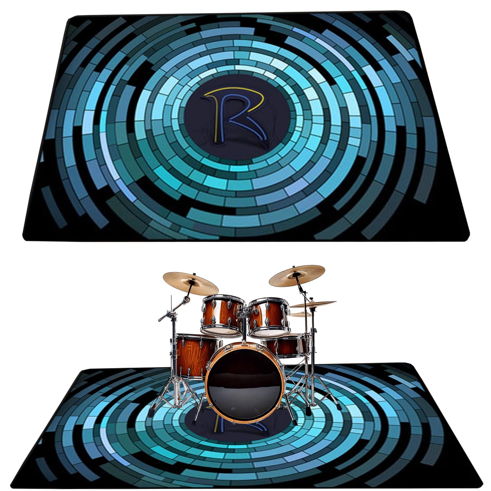 Softline Pro SP SPDM 003 Soundproof Drum Mat, Non-Slip, 200 x 160 cm, for Acoustic & Electronic Drum Kit-picture-16
