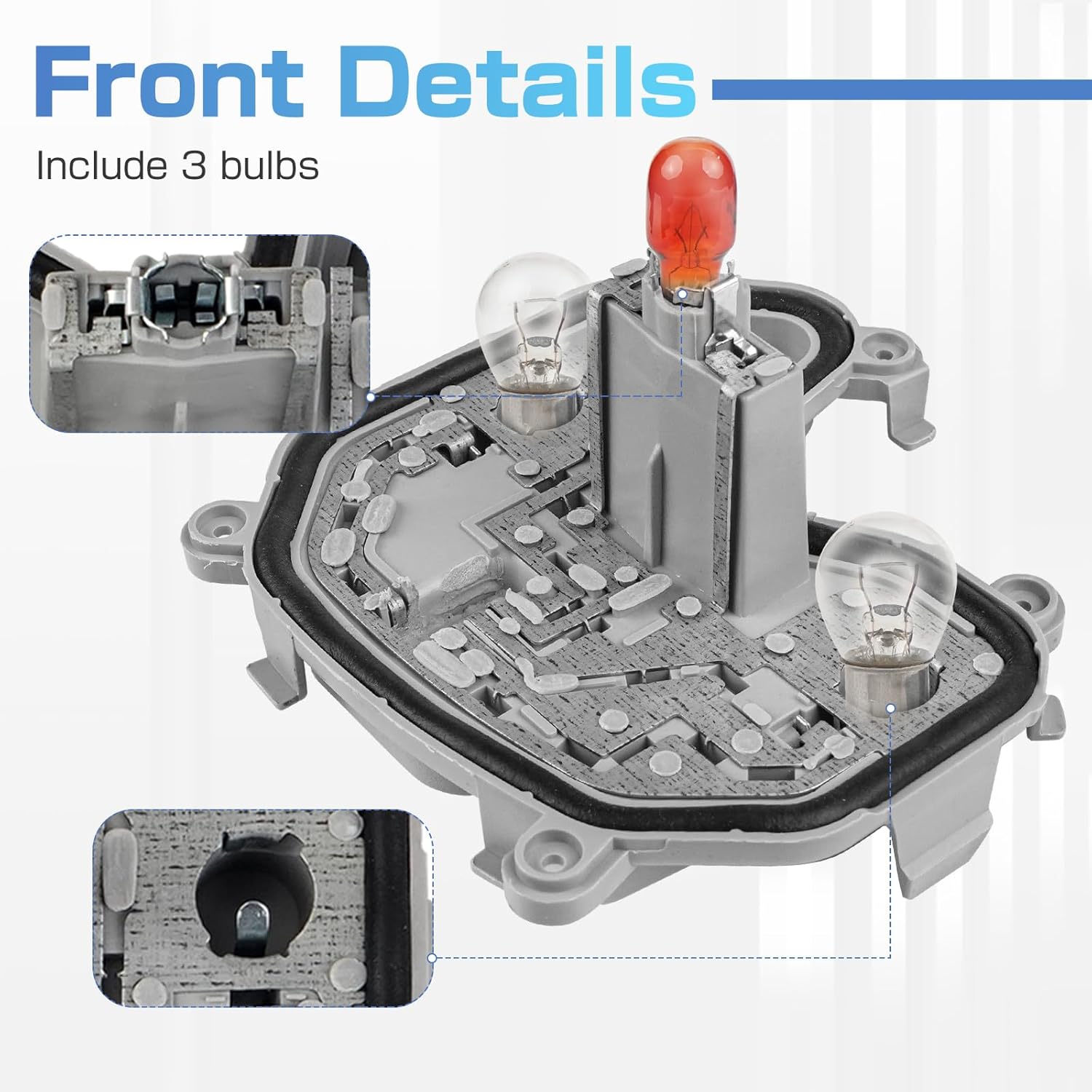 Rear Tail Lamp Housing Holder Bracket Compatible with Jeep Renegade 2015-2023 Right Passenger Side Light Holder Bracket with Plug and Bulb 68270837AA