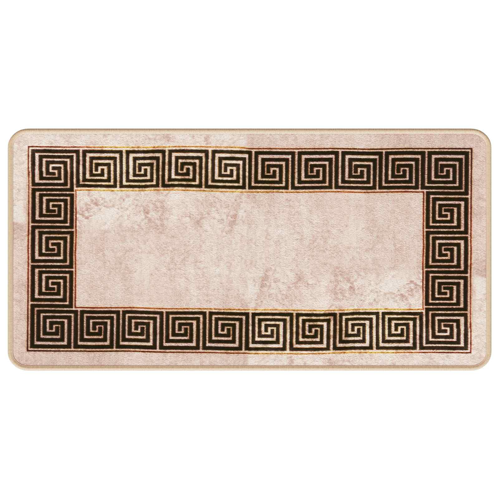 Tapis de passage antidérapant et lavable en machine Marsa noir 50x100 cm