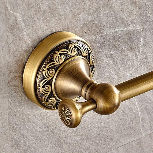 Miniatura 8 de Leyden Toallero antiguo, soporte de toalla ajustable de latón, accesorios de baño expandibles de 15.2 a 27.8 pulgadas, montaje de pared vintage