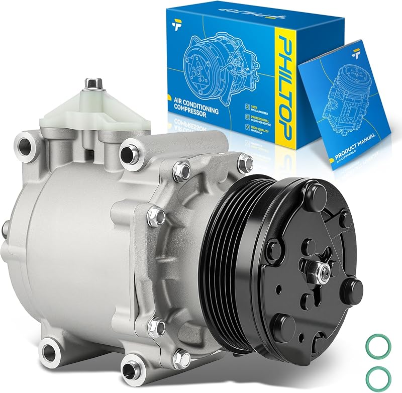 Compressor de ar-condicionado PHILTOP com embreagem para Five Hundred, Freestyle e Montego – 1 unidade