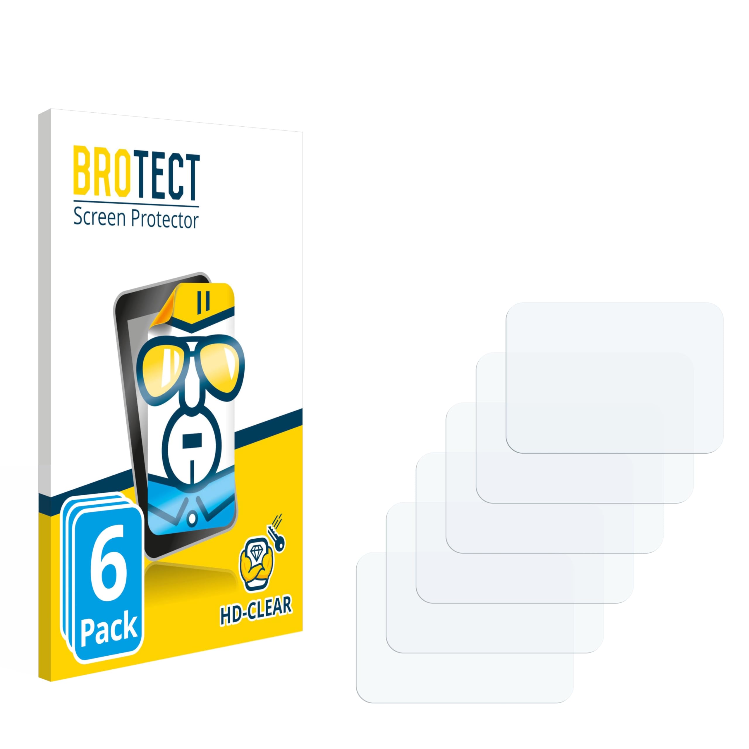 brotect Screen Protector Compatible with Technaxx MusicMan MA (6 Pack) - HD-Clear Protection Film