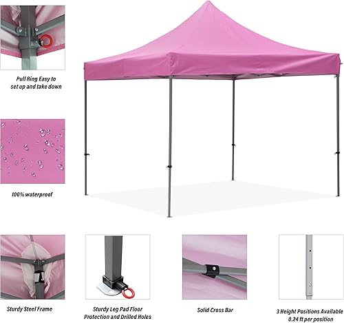 Miniatura 3 de GDY - Carpa plegable de 10 x 10 pies, toldo para exteriores con bolsa de transporte