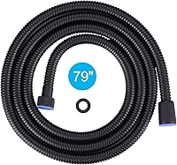 Vista 9 de ALEASHA SUS 304 - Manguera de ducha de 79 pulgadas con acabado de bronce aceitado, manguera de cabezal de ducha extra larga de acero inoxidable