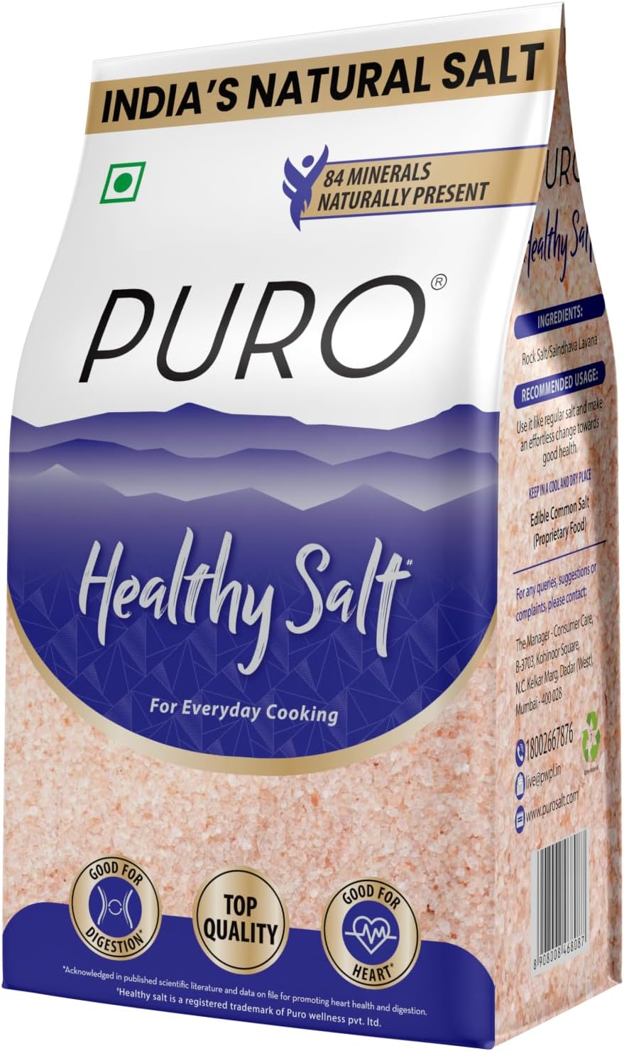 Puro Healthy Salt, 1kg Pouch