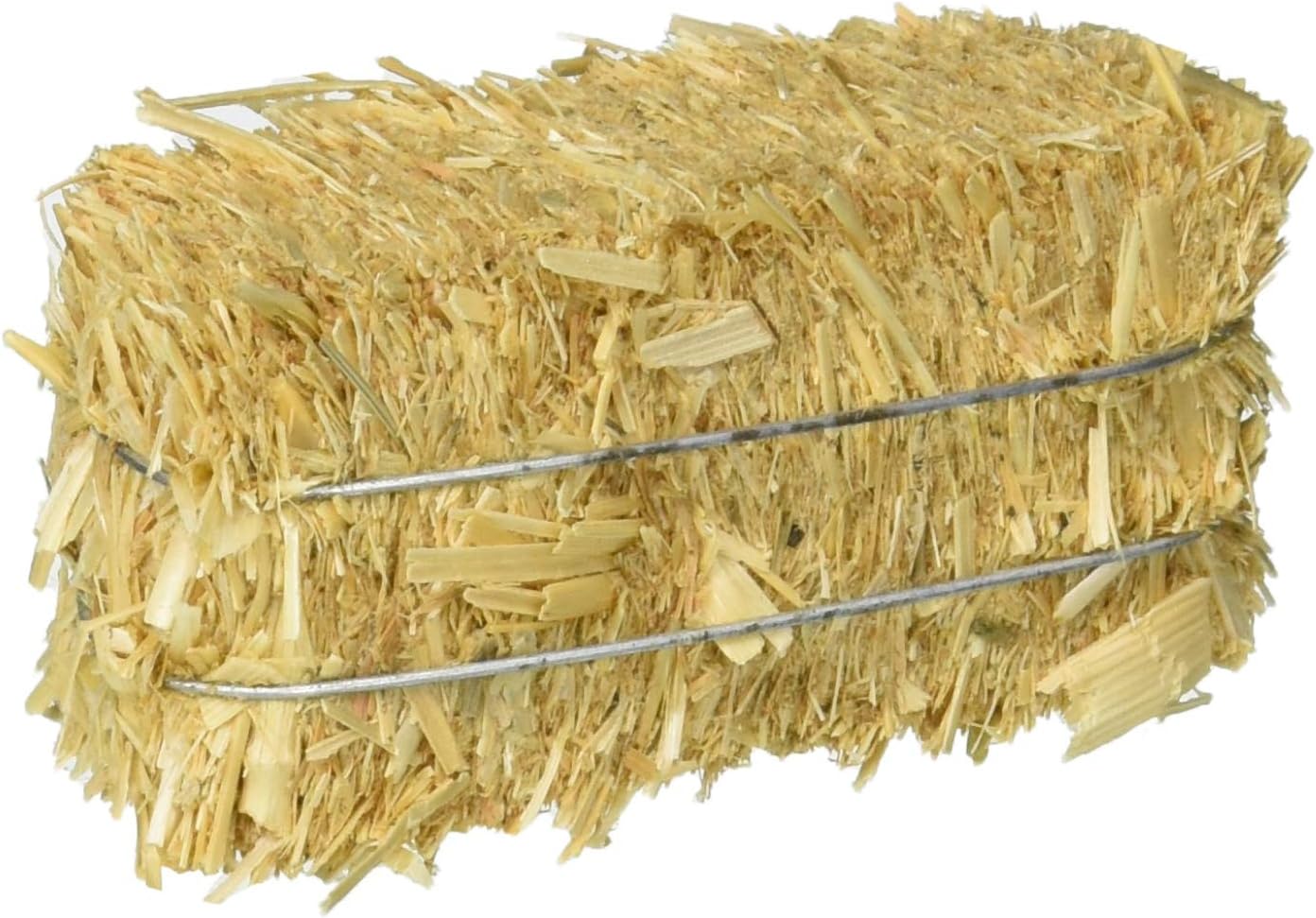 FloraCraft 12 Piece Decorative Straw Bale 1 Inch x 1.25 Inch x 2.5 Inch Natural