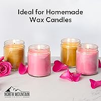 Vista 2 de North Mountain Supply Tarros de conservas de vidrio transparente de 9 onzas con tapas de metal blanco de 2.756 in, caja de 12