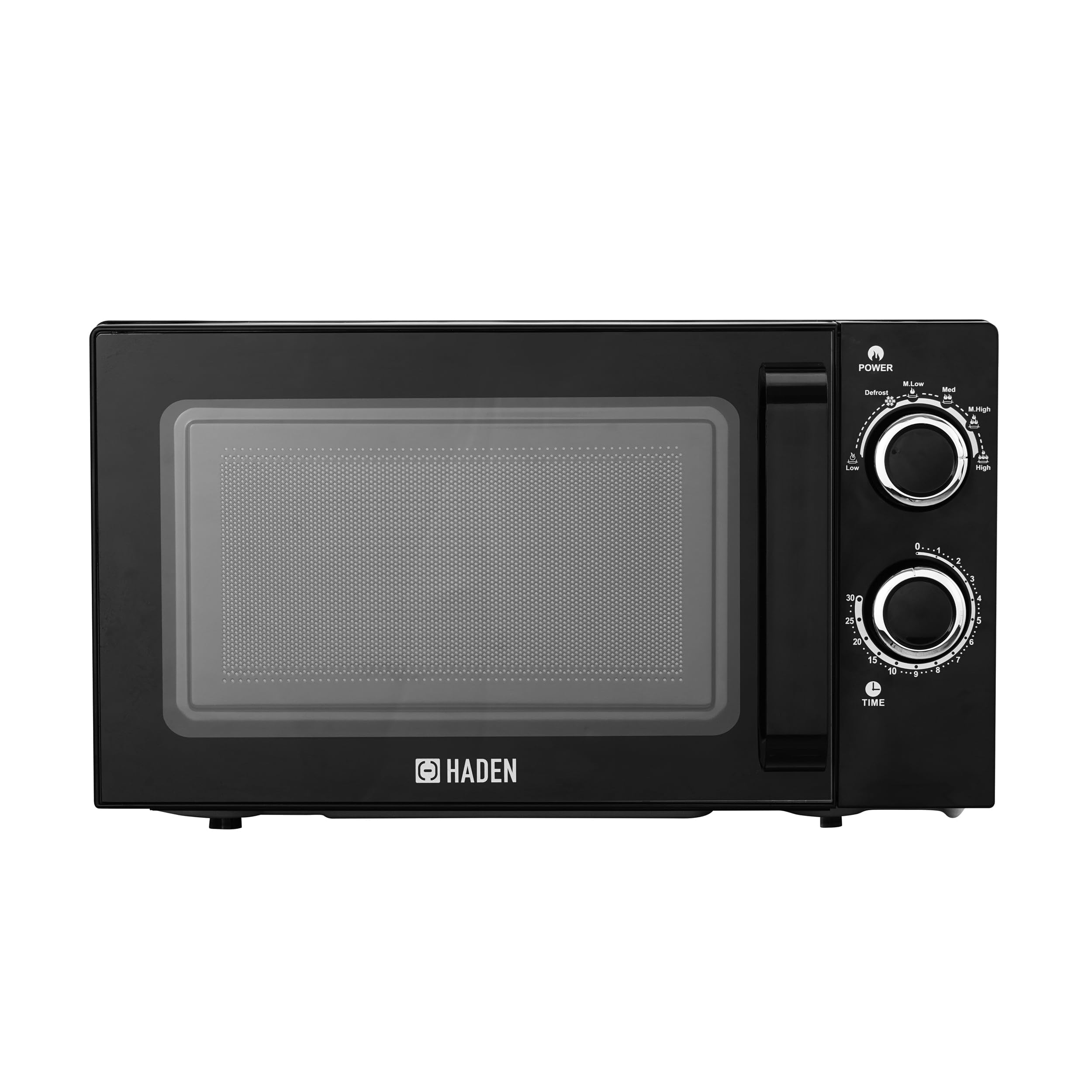 Haden Stainless Steel Interior Microwave Oven - 20l White Microwave, 700W with 6 Power Levels, 30min Timer, Defrost Function and 24.5cm Turntable Glass - Easy To Clean Microwave — view 9