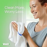 Vista 7 de Towels N More Paquete de 24 toallas de trapeador de bar de 16x19, toallas de cocina de algodón altamente absorbentes y reutilizables - Toallas