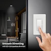 Vista 6 de Feit Electric Luz empotrable LED, se adapta a la mayoría de latas de carcasa de 5 a 6 pulgadas, borde deflector, regulable, equivalente a 75 W 10.2