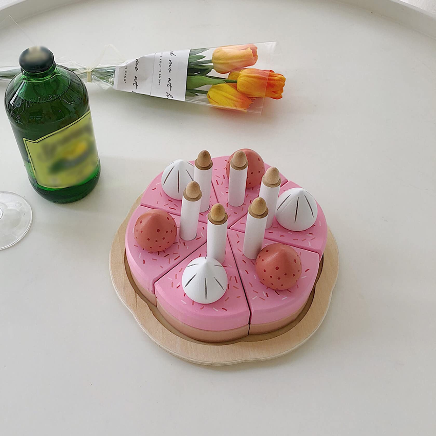 MILAN 木製おままごと　ケーキセット　木のおもちゃ Amazon | ケーキセット 木製 おもちゃ ビスケット おままごと