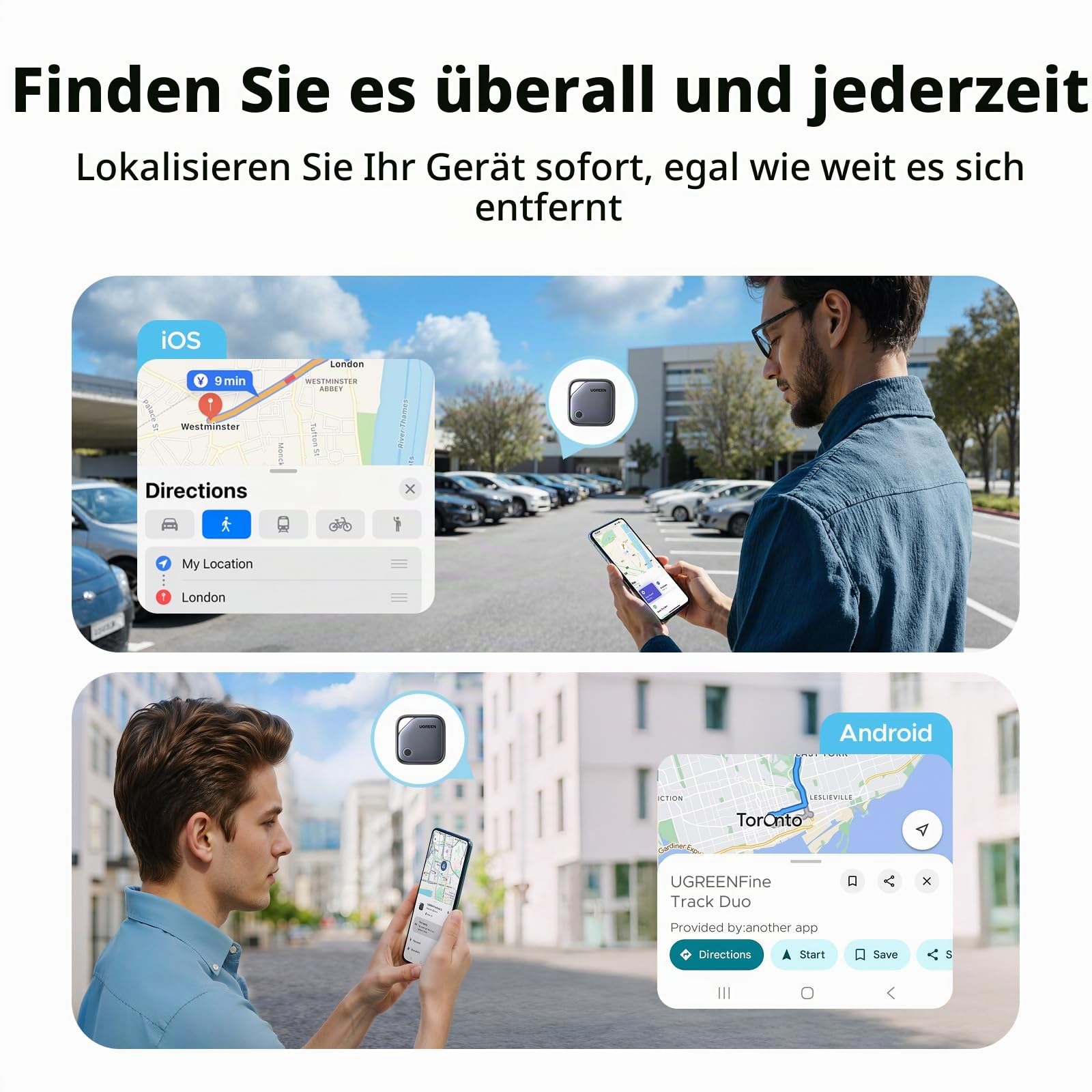 UGREEN FineTrack Duo und FineTrack Slim G