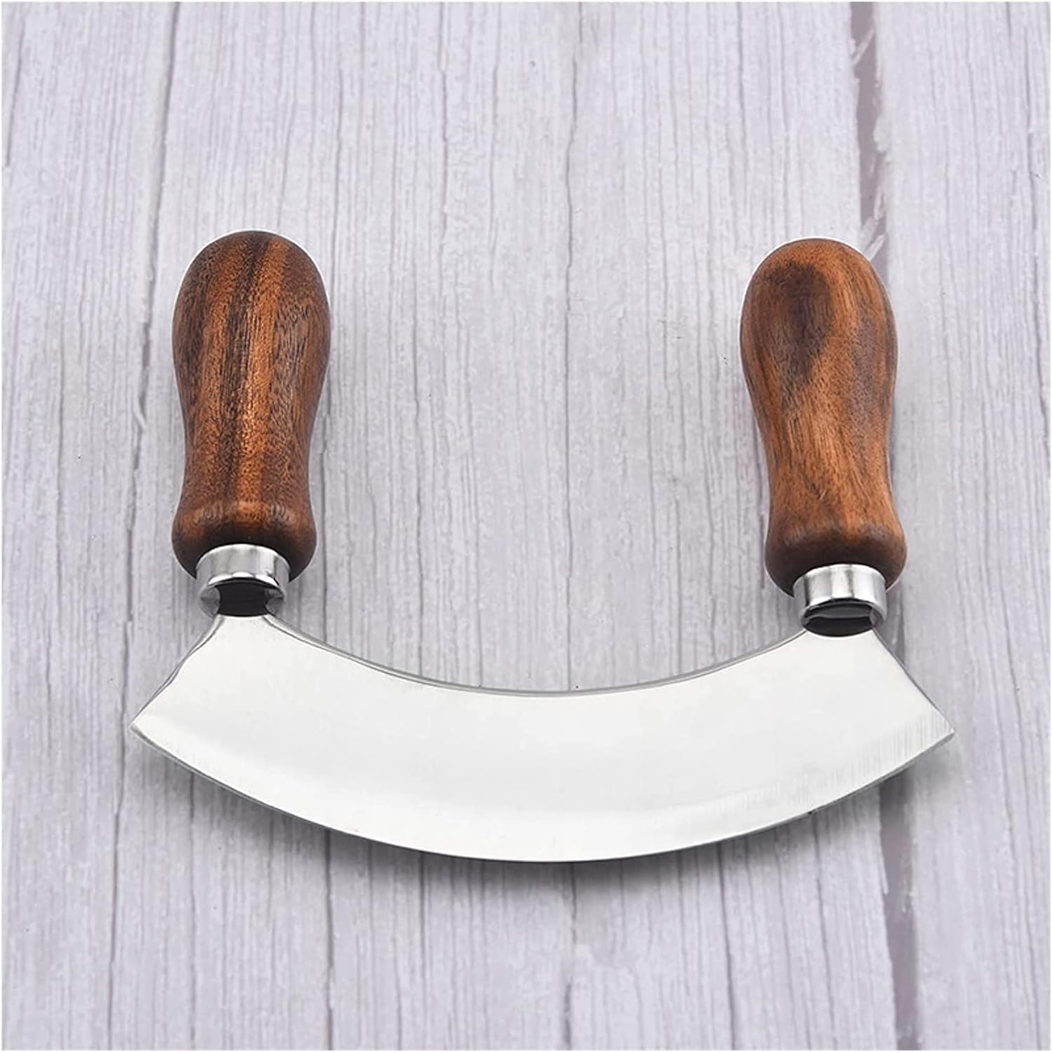 Bread Slicing Guide Pizza Cutter Stainless Steel with Case Double Handle Pizza Divider Knife Pastry Pasta Dough Tools for Kitchen Baking Cutting (Color : Acaciawood)