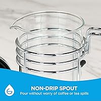 Vista 7 de GROSCHE Cafetera eléctrica con prensado francés, Vidrio transparente