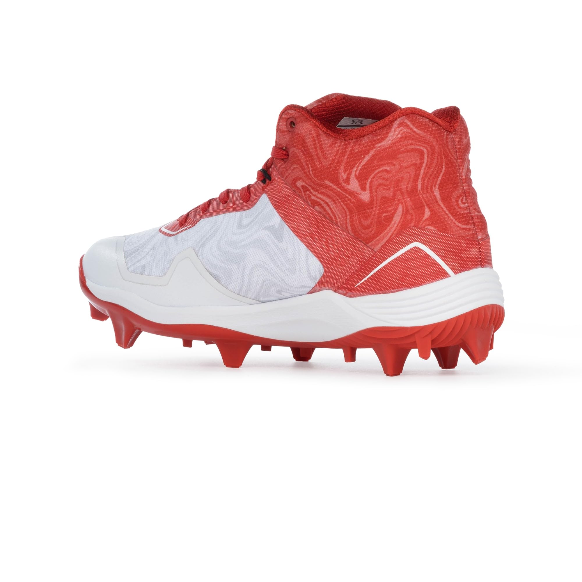 Boombah Viper Men's Molded Cleat Mid Blast Camo White/Red/Red - Size 9.5